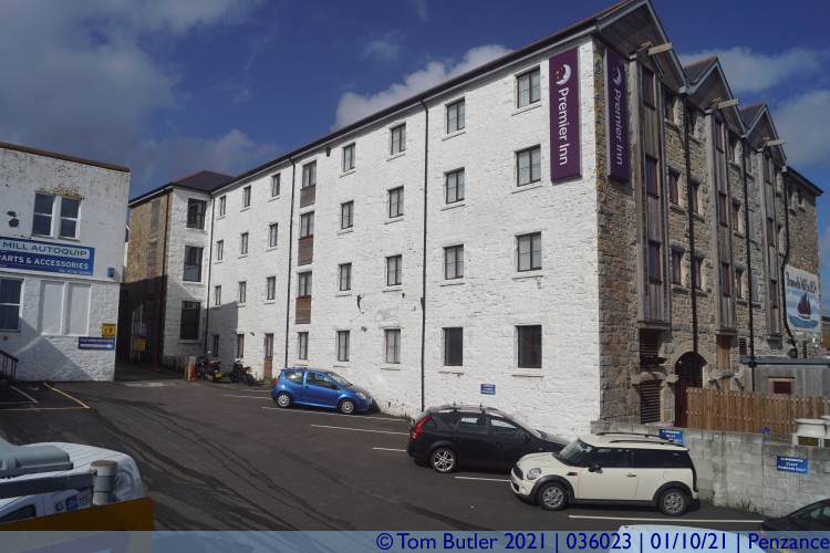 Photo ID: 036023, Branwell's Mill now Premier Inn, Penzance, Cornwall