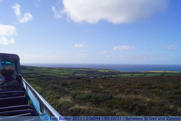 Photo ID: 036044, View across the coast, Between St Ives and Zennor, Cornwall
