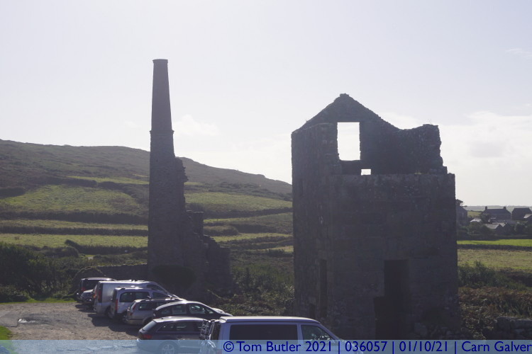 Photo ID: 036057, Ruins of the engine house, Carn Galver, Cornwall