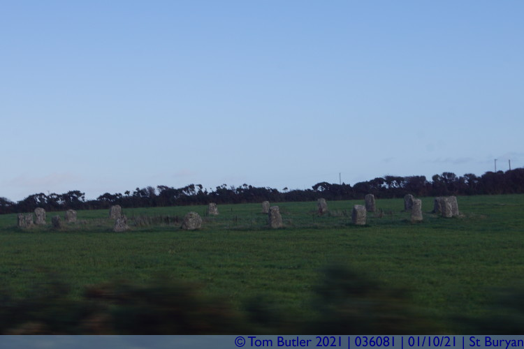 Photo ID: 036081, The Merry Maidens Stone Circle, St Buryan, Cornwall