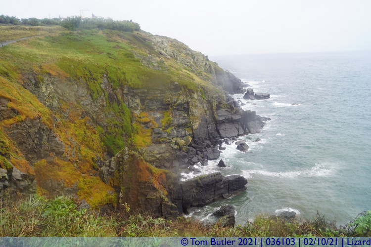Photo ID: 036103, Cliffs, Lizard, Cornwall
