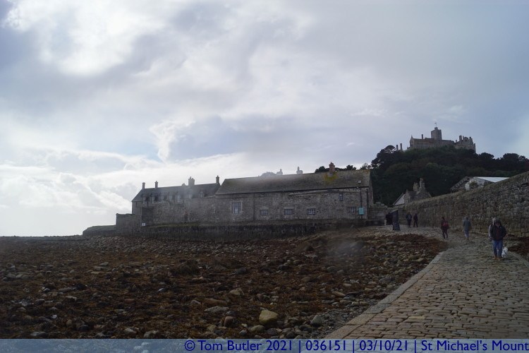 Photo ID: 036151, End of the Causeway, St Michael's Mount, Cornwall