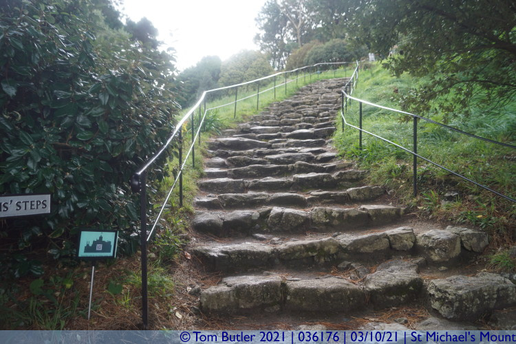 Photo ID: 036176, Pilgrim's Steps, St Michael's Mount, Cornwall