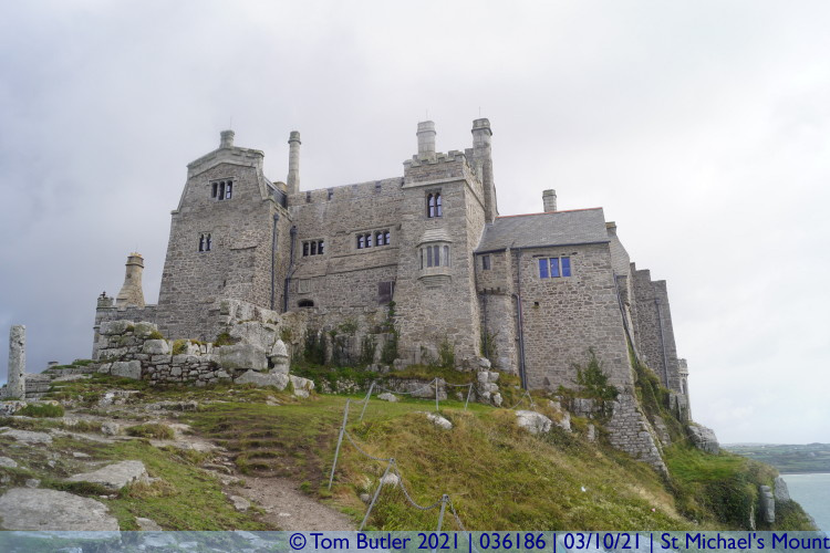 Photo ID: 036186, By the Castle, St Michael's Mount, Cornwall