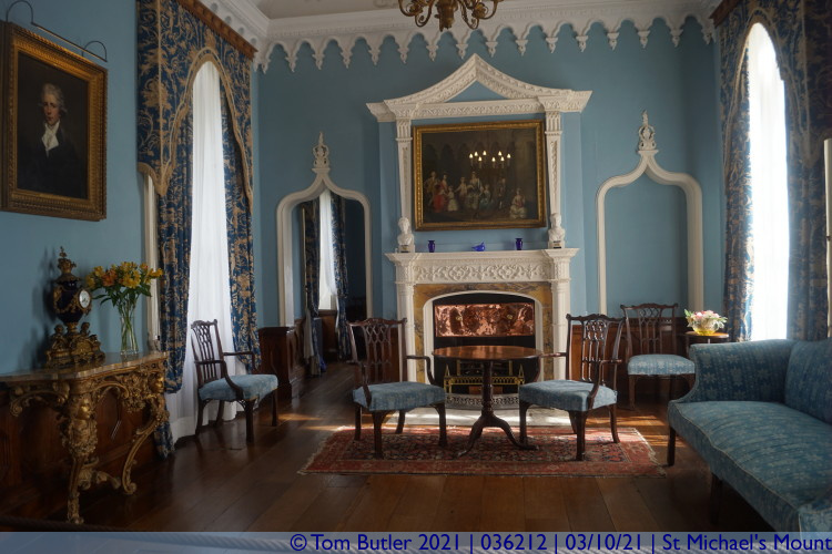Photo ID: 036212, Formal rooms, St Michael's Mount, Cornwall