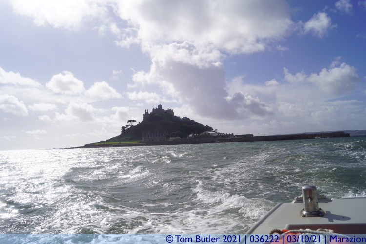 Photo ID: 036222, St Michael's Mount from the sea, Marazion, Cornwall