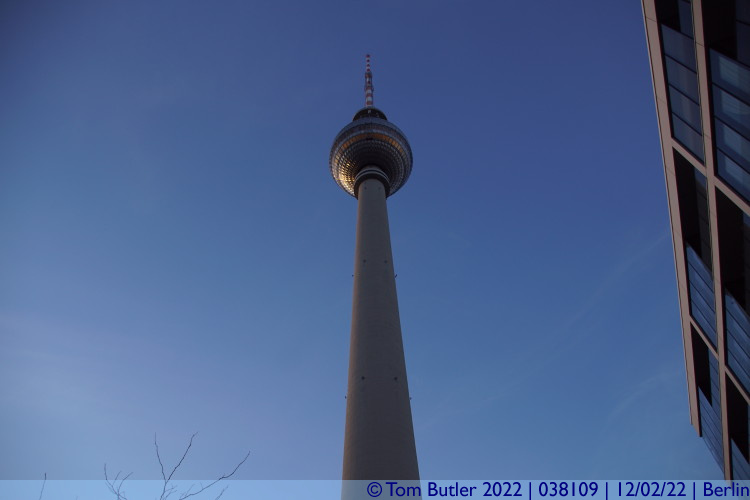 Photo ID: 038109, Looking up the Fernsehturm, Berlin, Germany