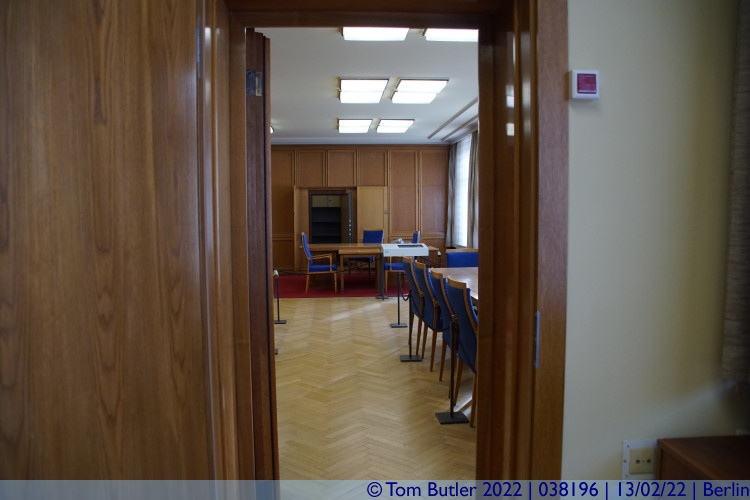 Photo ID: 038196, Entering the office of the Head of the Stasi, Berlin, Germany