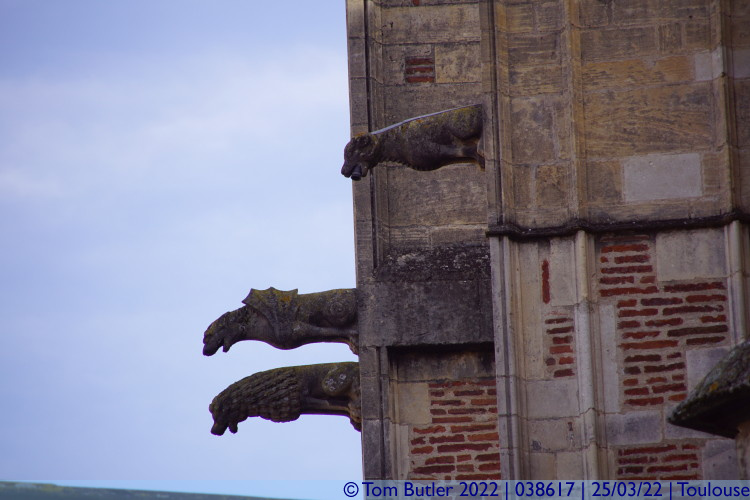 Photo ID: 038617, Gargoyles and Water Spouts, Toulouse, France