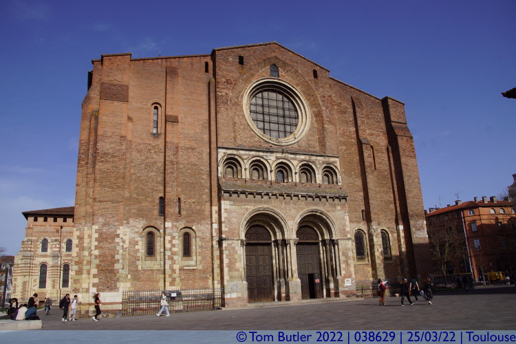 Photo ID: 038629, Front of the Basilica, Toulouse, France