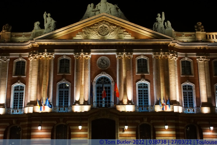 Photo ID: 038738, The Capitol at night, Toulouse, France