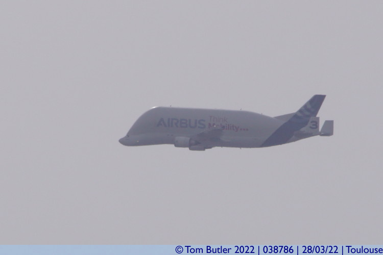 Photo ID: 038786, An Airbus Beluga off to pick up parts, Toulouse, France