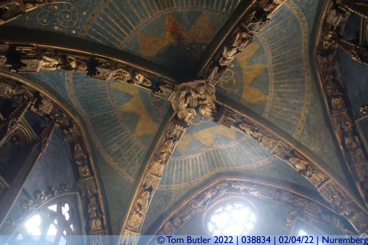 Photo ID: 038834, Ceiling of the Frauenkirche, Nuremberg, Germany