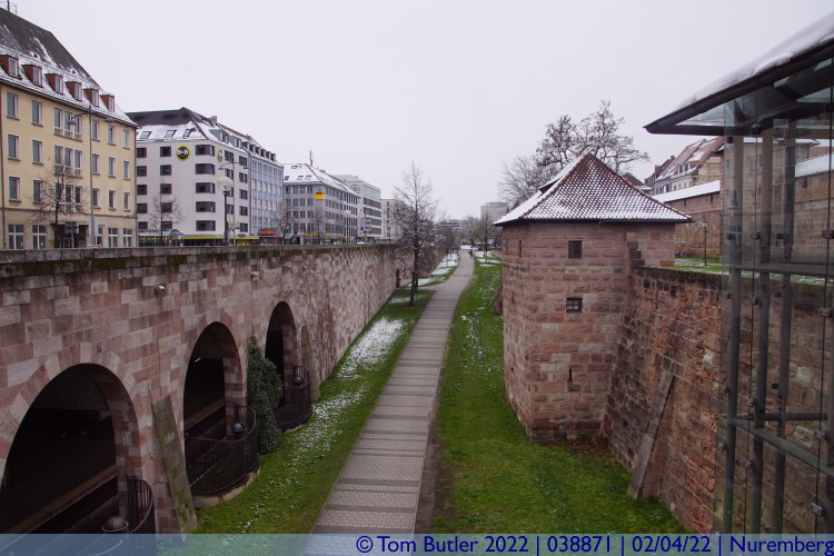 Photo ID: 038871, Below the city walls, Nuremberg, Germany