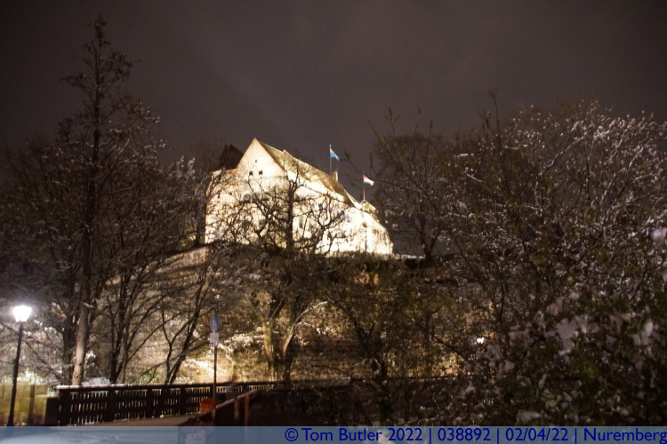 Photo ID: 038892, Castle at night, Nuremberg, Germany