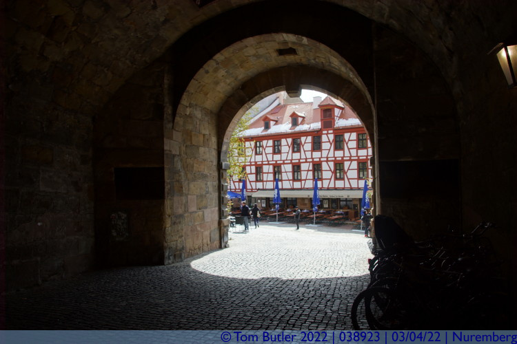 Photo ID: 038923, Inside the tower tunnel, Nuremberg, Germany