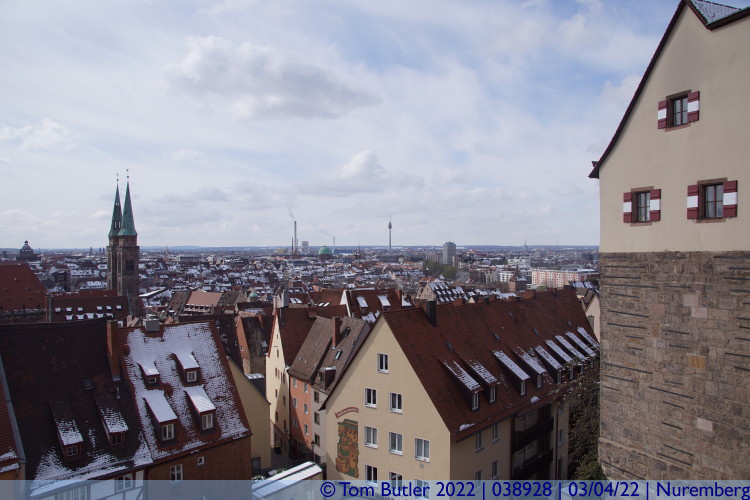Photo ID: 038928, View from the Kaiserburg, Nuremberg, Germany