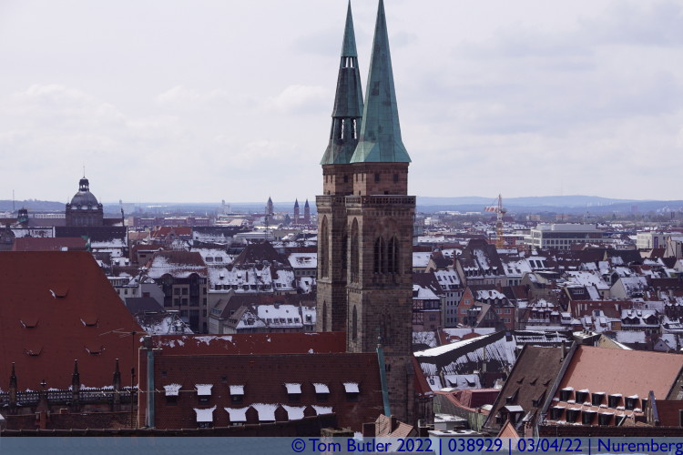 Photo ID: 038929, Towers of St Sebalds, Nuremberg, Germany