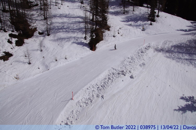 Photo ID: 038975, Lone skier, Davos, Switzerland