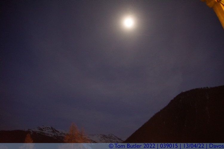 Photo ID: 039015, The moon over Switzerland, Davos, Switzerland