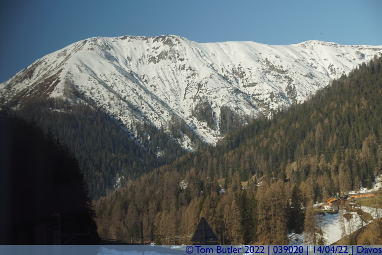 Photo ID: 039020, Mountains in the distance, Davos, Switzerland