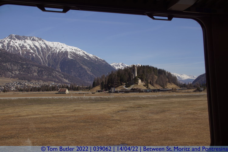 Photo ID: 039062, San Gian Framed by the train window, Between St. Moritz and Pontresina, Switzerland
