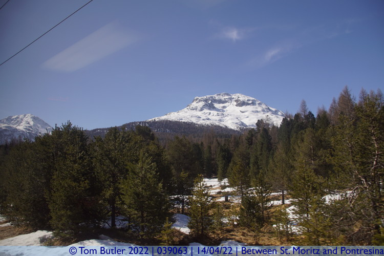 Photo ID: 039063, Mountain peak, Between St. Moritz and Pontresina, Switzerland