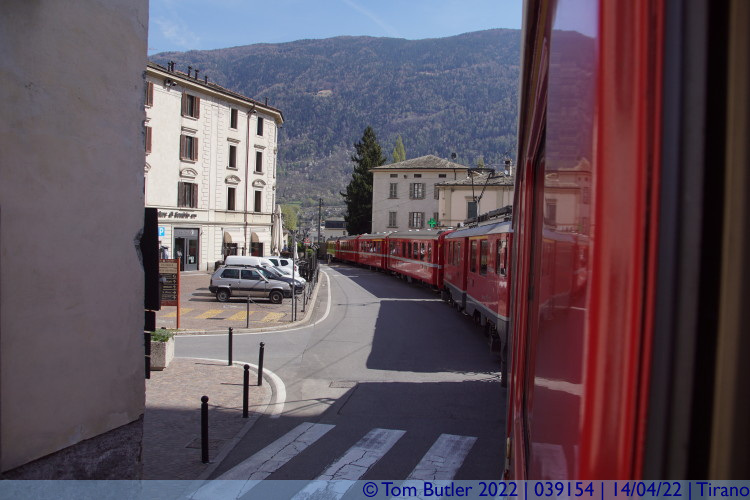 Photo ID: 039154, Train being a tram, Tirano, Italy