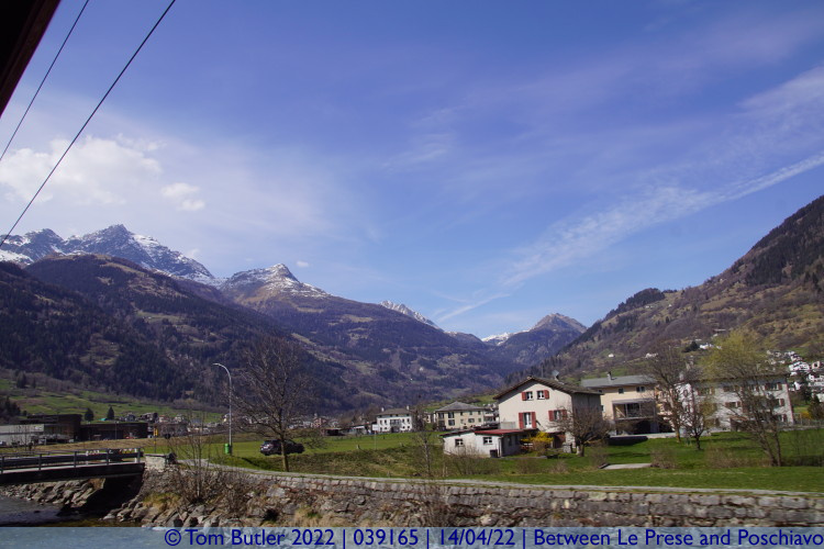 Photo ID: 039165, Looking towards the mountains, Between Le Prese and Poschiavo, Switzerland