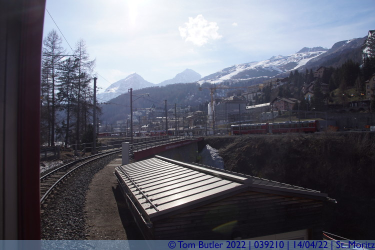 Photo ID: 039210, Approaching the station, St. Moritz, Switzerland