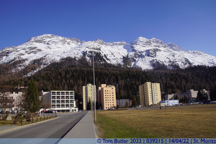 Photo ID: 039215, Mountains behind the town, St. Moritz, Switzerland