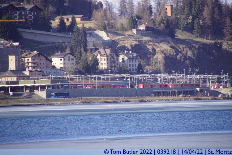 Photo ID: 039218, Station from the lake, St. Moritz, Switzerland