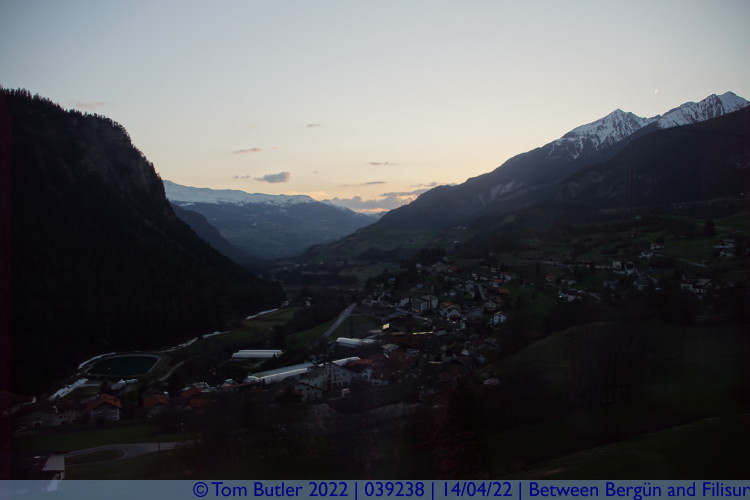 Photo ID: 039238, Looking down on Filisur, Between Bergn and Filisur, Switzerland