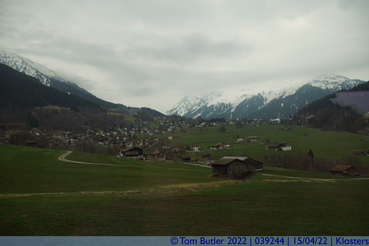 Photo ID: 039244, Looking down the Landquart Valley, Klosters, Switzerland