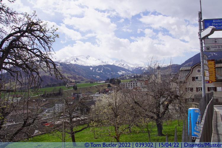 Photo ID: 039302, View from town, Disentis/Mustr, Switzerland