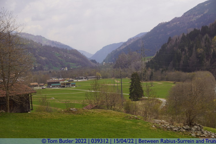 Photo ID: 039312, View down the valley, Between Rabius-Surrein and Trun, Switzerland