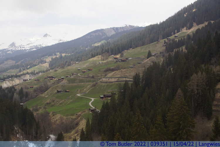 Photo ID: 039351, Looking down the valley, Langwies, Switzerland