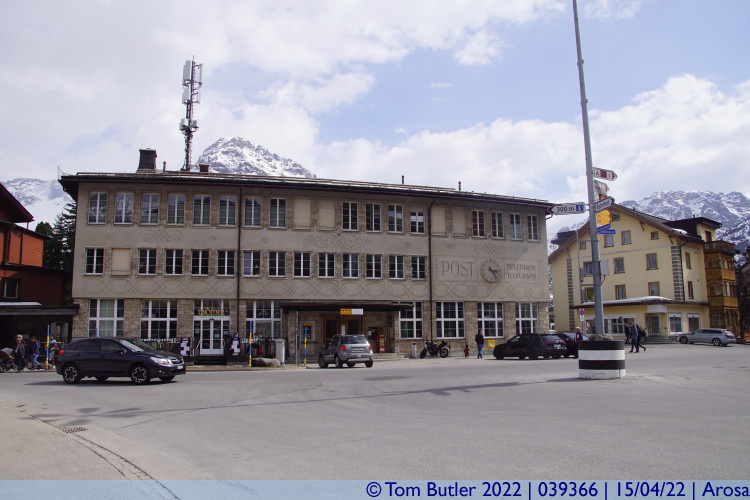 Photo ID: 039366, Post and Telegraph office, Arosa, Switzerland