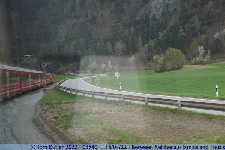 Photo ID: 039401, Heading up the Hinterrhein valley, Between Reichenau-Tamins and Thusis, Switzerland