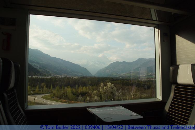 Photo ID: 039406, Train window view, Between Thusis and Tiefencastel, Switzerland