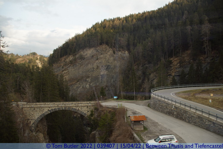Photo ID: 039407, Climbing out of Thusis, Between Thusis and Tiefencastel, Switzerland