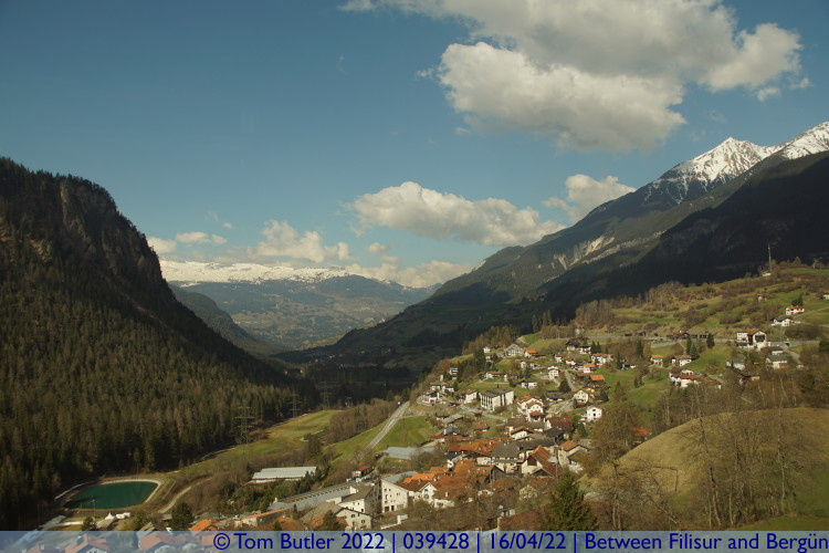 Photo ID: 039428, Looking down the valley, Between Filisur and Bergn, Switzerland