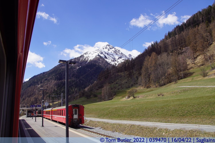 Photo ID: 039470, Klosters Train Departs, Sagliains, Switzerland