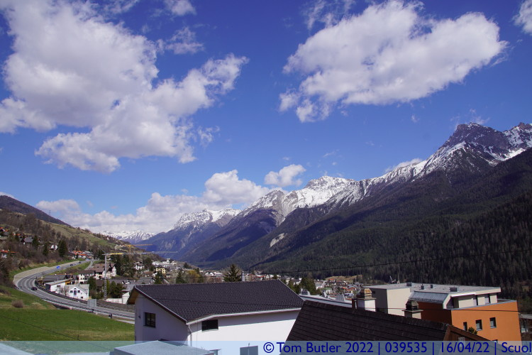 Photo ID: 039535, Looking down the valley, Scuol, Switzerland