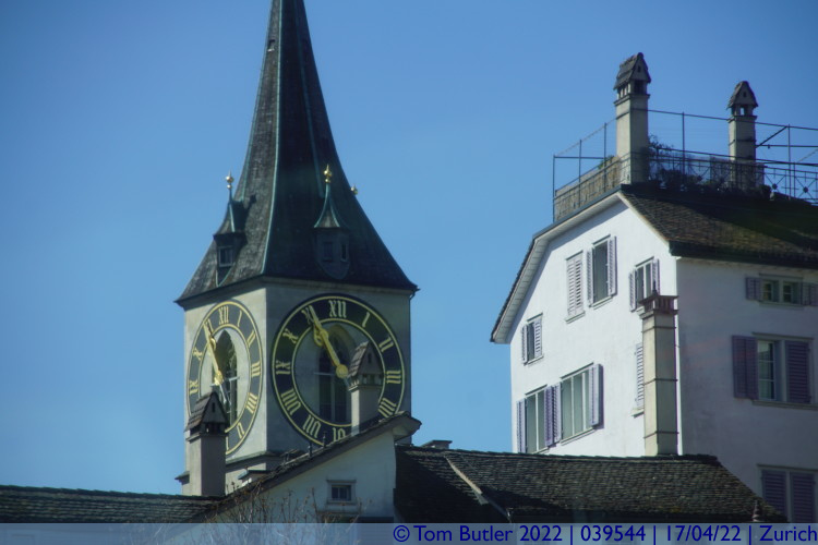 Photo ID: 039544, Big clock faces, Zurich, Switzerland