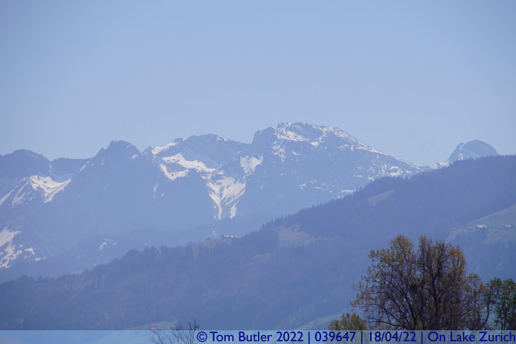 Photo ID: 039647, Alps in the distance, On Lake Zurich, Switzerland