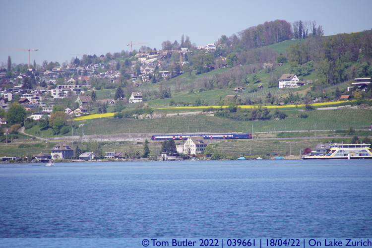 Photo ID: 039661, A train on the Eastern bank, On Lake Zurich, Switzerland