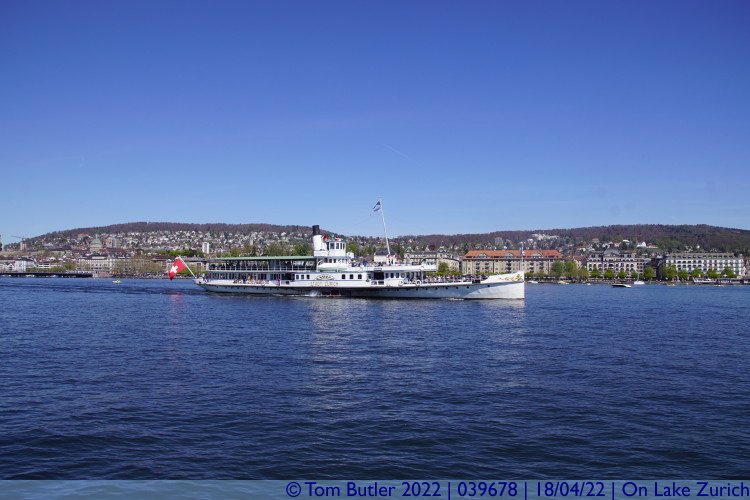 Photo ID: 039678, Lake paddle steamer, On Lake Zurich, Switzerland