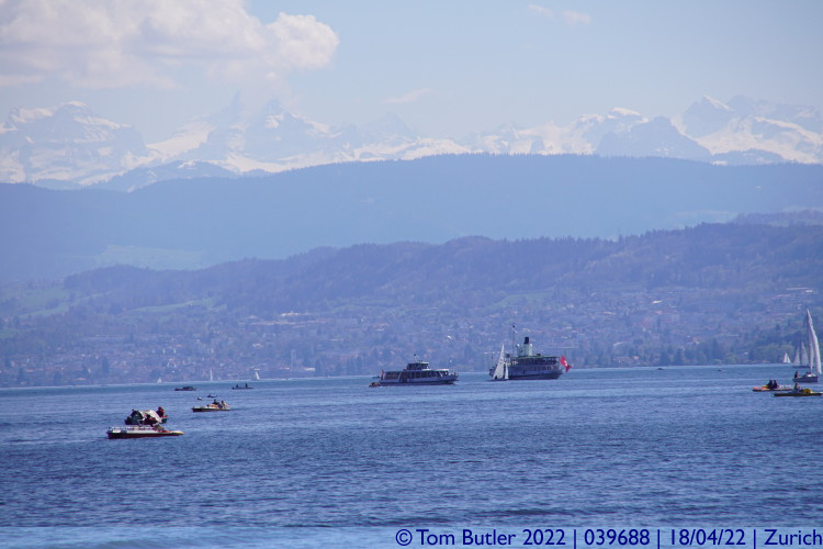 Photo ID: 039688, Steamer heading towards Rapperswil, Zurich, Switzerland