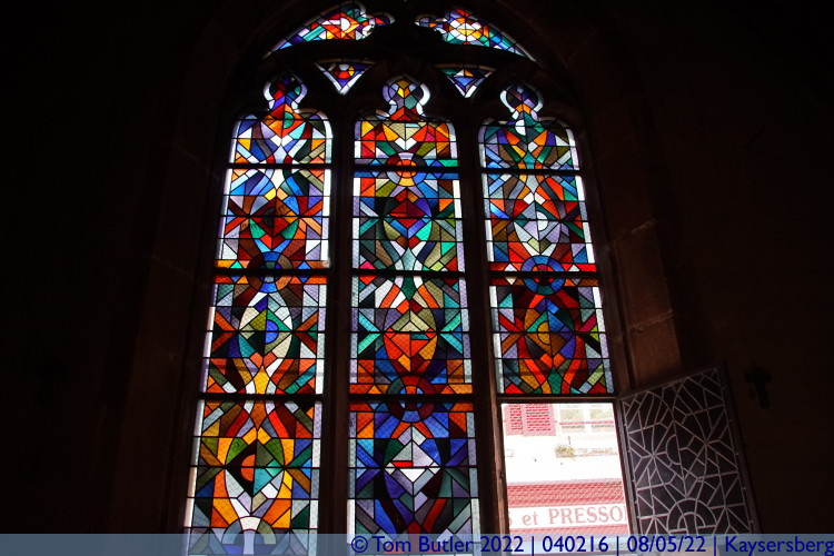 Photo ID: 040216, Stained Glass, Kaysersberg, France